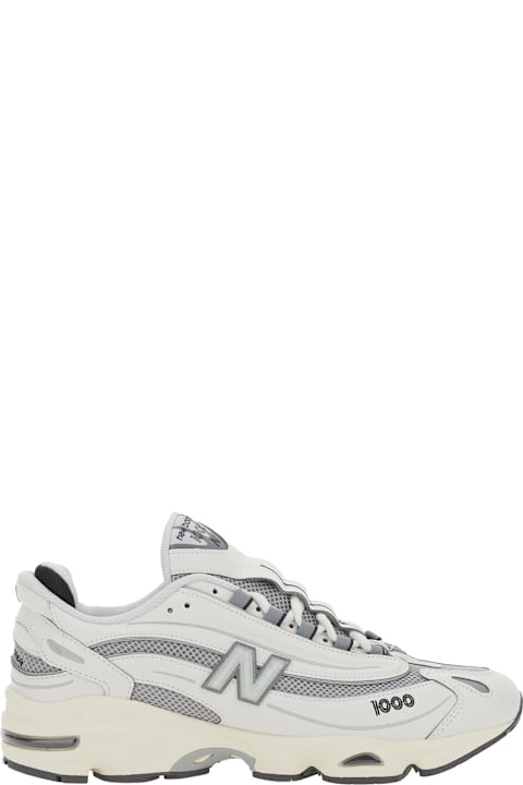 New Balance for Women New Balance Grey Low Top Sneakers With Logo Patch On Side And Tongue And Perforated Panels In Tech Fabric Unisex