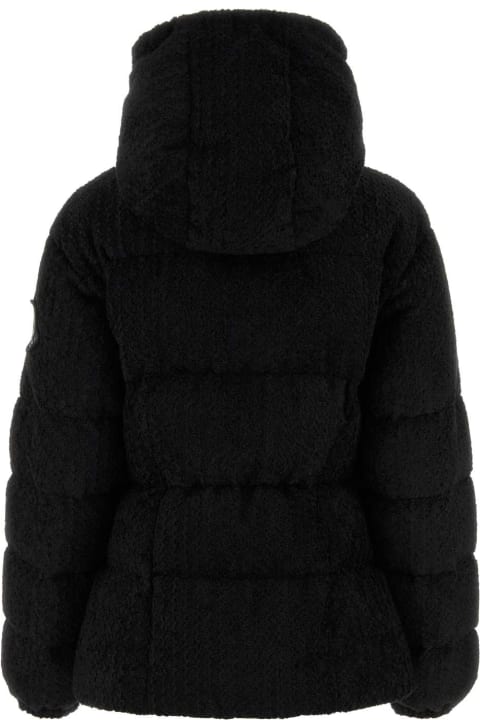 Moncler Coats & Jackets for Women Moncler Black Bouclã© Sterne Down Jacket