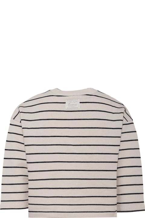 Homeware Bonpoint Ivory Sweatshirt For Girl With Camera