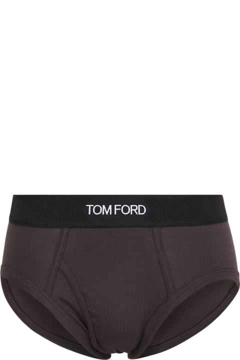 Tom Ford for Men Tom Ford Brown Cotton Briefs