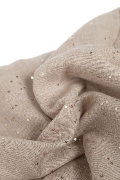 Ferragamo Scarves & Wraps for Women Ferragamo Micro Sequins Stole Scarf
