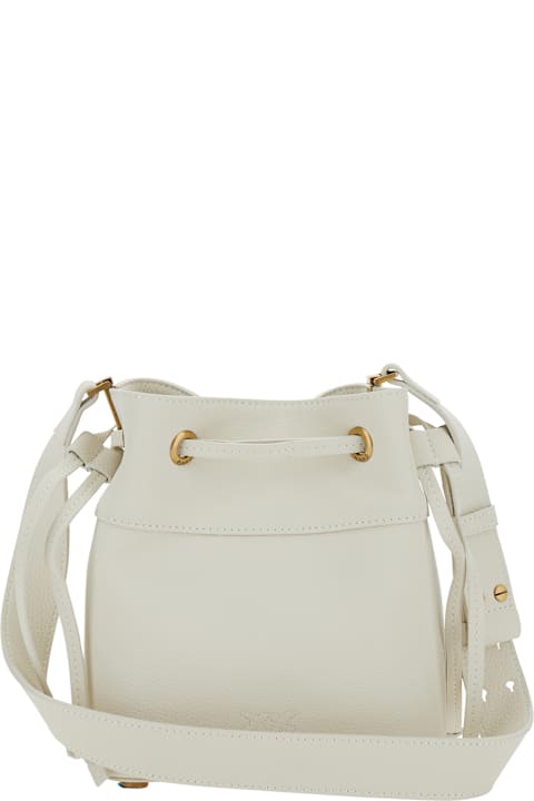 Homeware Pinko White Mini Bucket Bag