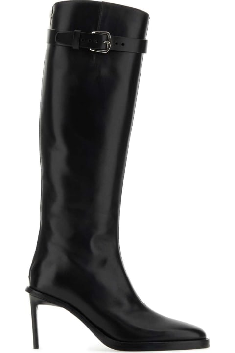 Ann Demeulemeester Boots for Women Ann Demeulemeester Black Leather Boots