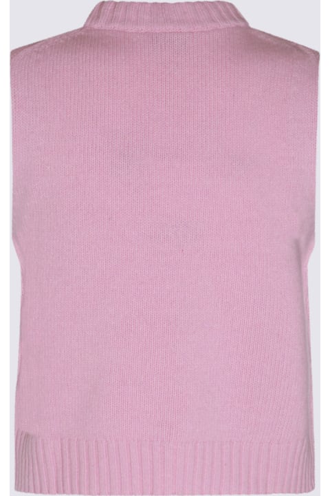 Coats & Jackets for Women Ganni Pink Wool Knitwear