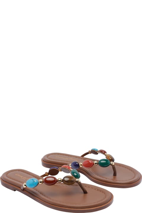 Gianvito Rossi Shanti Thong Flats