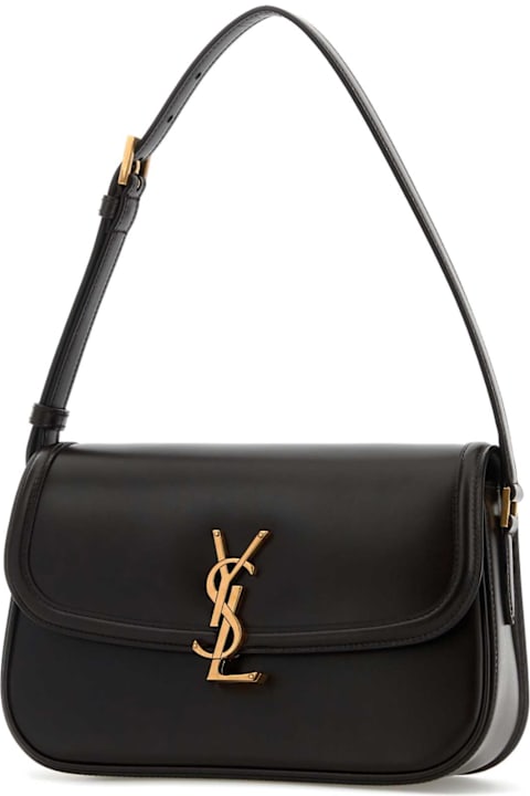 Homeware Saint Laurent Dark Brown Leather Solferino Shoulder Bag