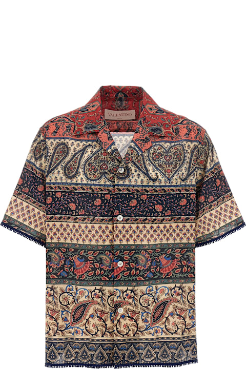 Clothing Sale for Men Valentino Garavani 'voyage Imaginaire' Bowling Shirt