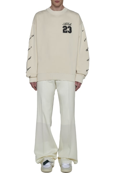 Off-White الملابس لـ القسم الرجالي Off-White Logo Crewneck Sweatshirt