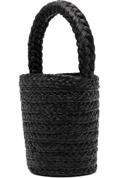Patou for Women Patou Black Raffia Bucket Bag