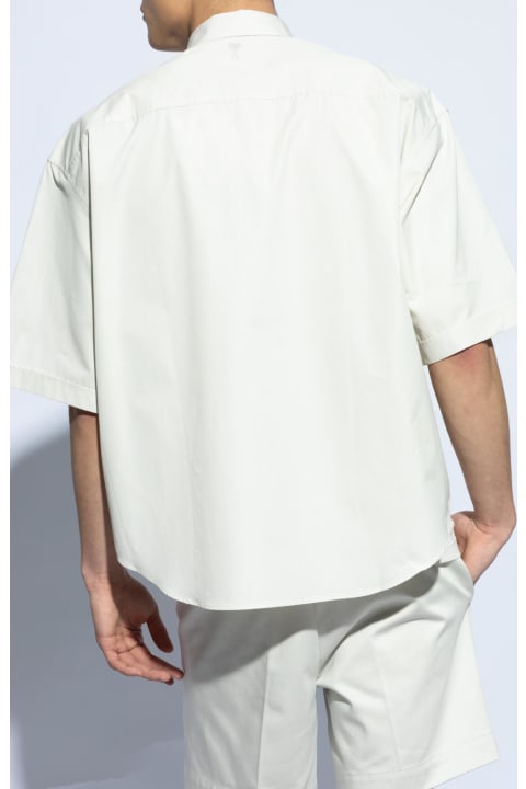 メンズ新着アイテム Ami Alexandre Mattiussi Ami Alexandre Mattiussi Cotton Shirt With Logo