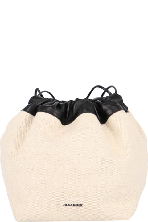 Jil Sander Shoulder Bags for Women Jil Sander Logo Bucket Bag