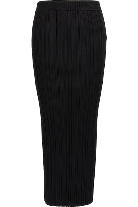 Balmain Skirts for Women Balmain Pleated Midi Skirt