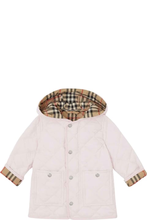 Burberry for Kids Burberry Pink Coat Baby Girl