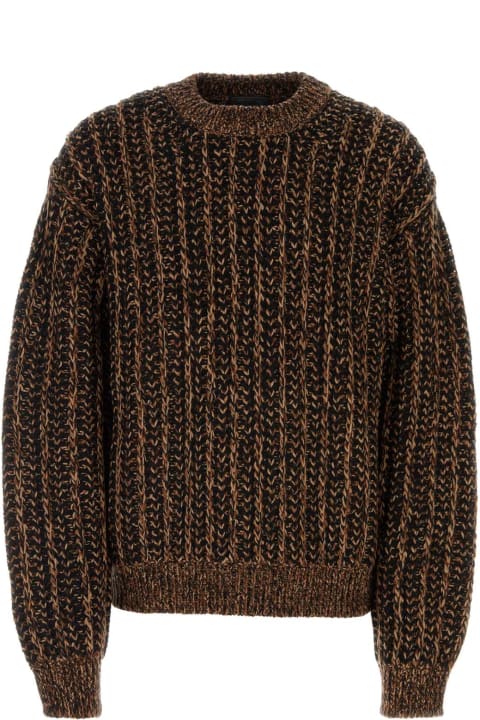 Prada Sweaters for Men Prada Multicolor Wool Blend Sweater