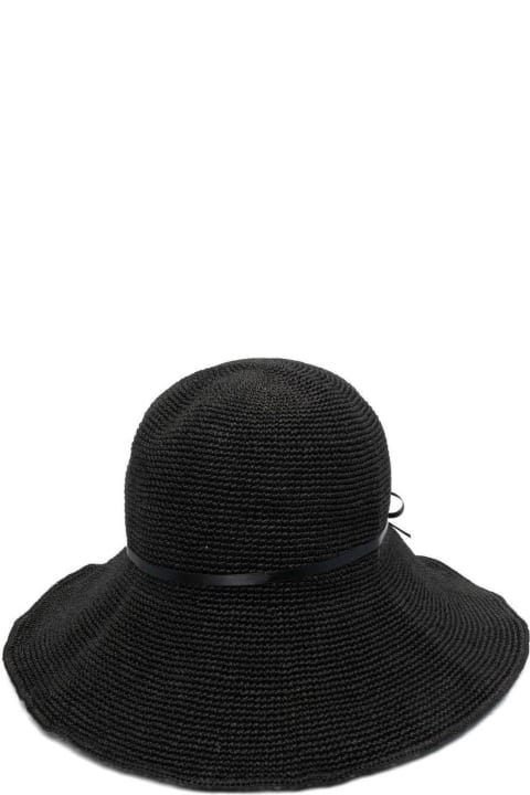 Totême Hats for Women Totême Knot-tie Detail Straw Hat