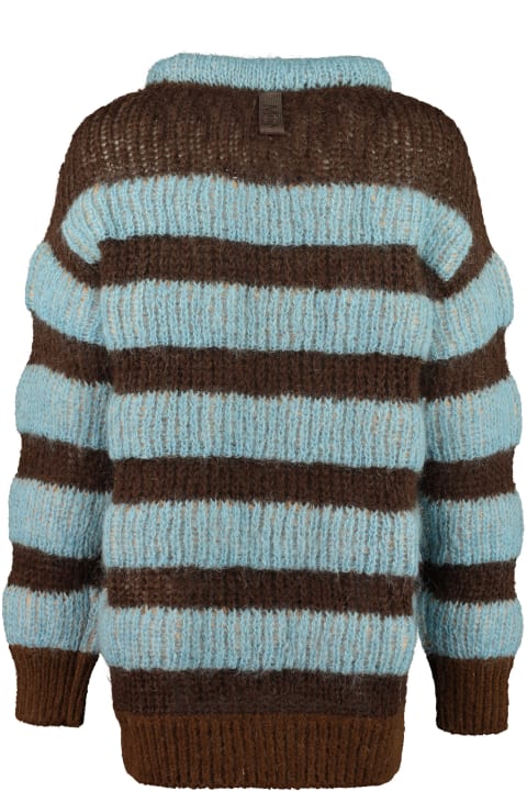 ウィメンズ新着アイテム Moncler 2 Moncler 1952 - Striped Mohair Sweater