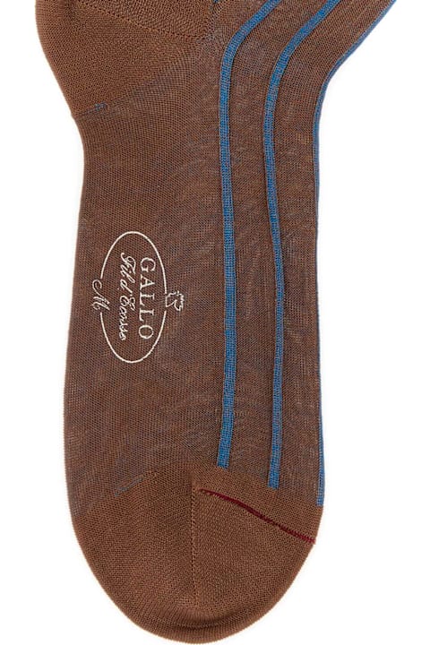 Gallo for Women Gallo Two-tone Cotton Socks
