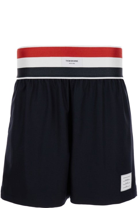 Thom Browne Pants for Men Thom Browne Thom Browne Logo-patch Shorts
