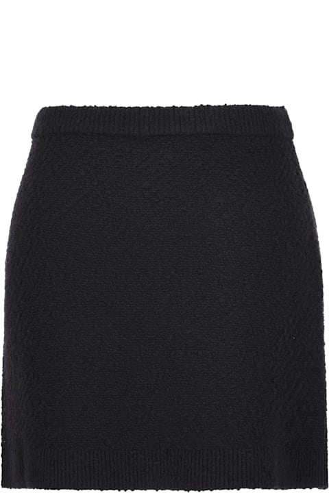 Gucci Skirts for Women Gucci Interlocking G Buttoned Knit Mini Skirt