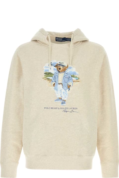 Polo Ralph Lauren Fleeces & Tracksuits for Women Polo Ralph Lauren Melanesiano Ivory Cotton Blend Sweatshirt
