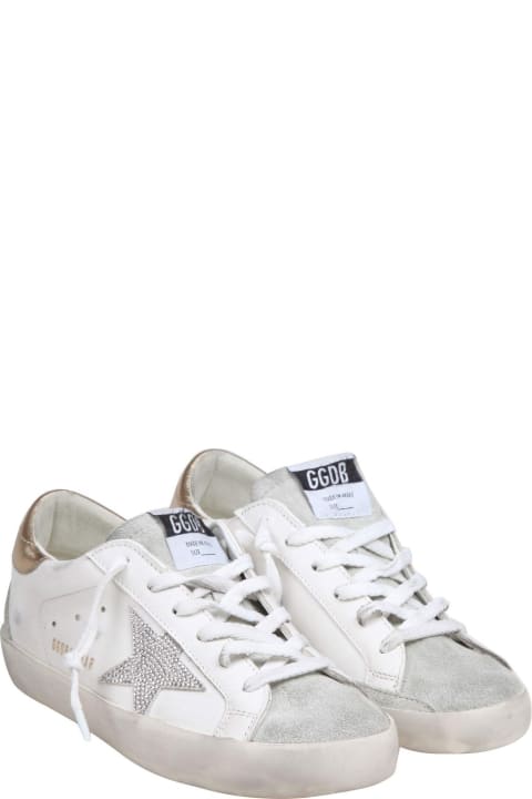 Fashion for Women Golden Goose Golden Goose Super Star Sneakers In Leather And Suede With Crystal
