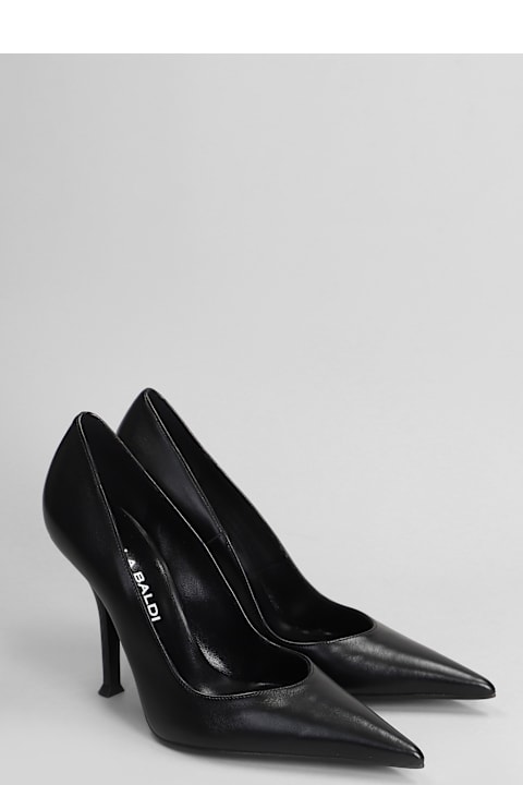 Lella Baldi أحذية كعب عالٍ لـ السيدات Lella Baldi Pumps In Black Leather