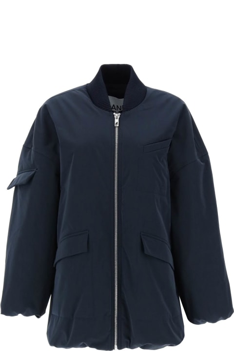 Ganni Coats & Jackets for Women Ganni Oversize Bomber Jacket