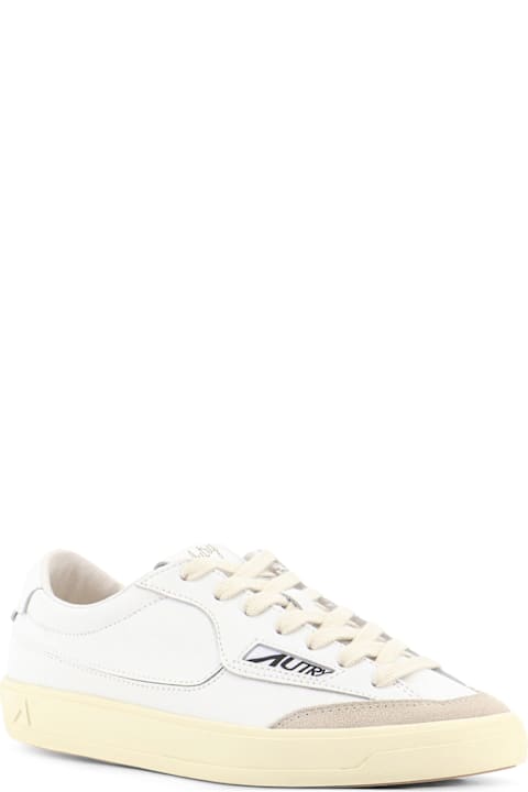 Autry Windscape Leather Sneakers With Suede Insert