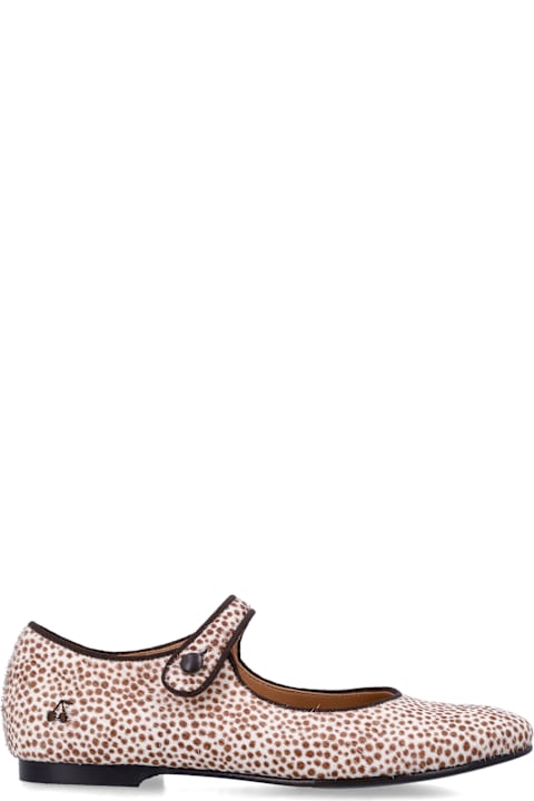 インテリア Bonpoint Ella Leopard Print Leather Mary Janes Bonpoint For Girl