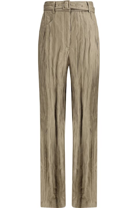 Gabriela Hearst for Women Gabriela Hearst Ruched Silk Norman Pants