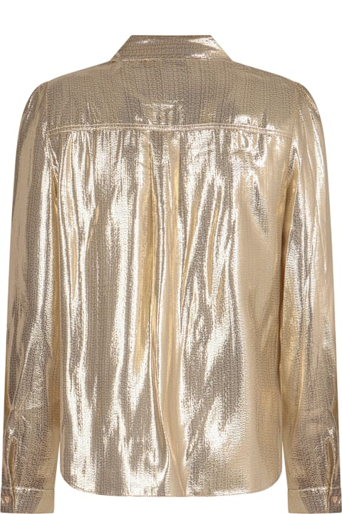 self-portrait ملابس علوية لـ السيدات self-portrait Lamé Shirt