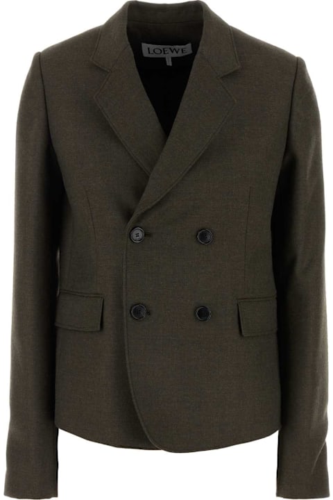 Fashion for Women Loewe Brown Wool Blazer