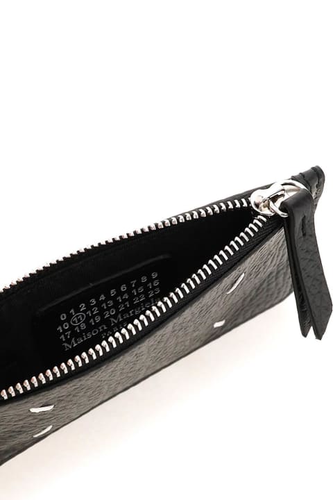 Accessories Sale for Women Maison Margiela Leather Zipped Cardholder