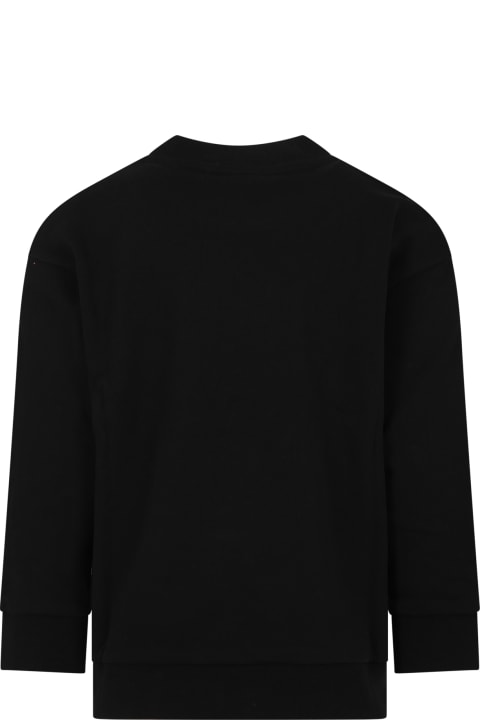 Fendi Sale for Kids Fendi Black Sweatshirt For Kids With Logo