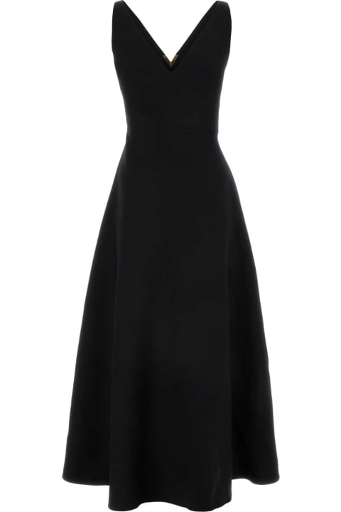 ウィメンズ Valentino Garavaniのワンピース＆ドレス Valentino Garavani Black Crepe Couture Dress