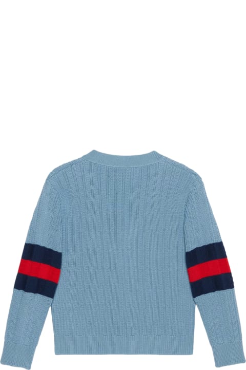 Topwear for Girls Gucci Gucci Kids Sweaters Blue