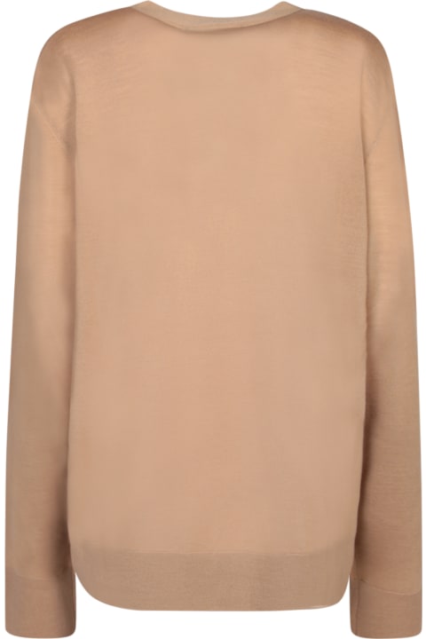Dsquared2 Sweaters for Women Dsquared2 Ribbed Details Beige Cardigam