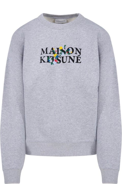 Fashion for Women Maison Kitsuné Logo Printed Crewneck Sweatshirt