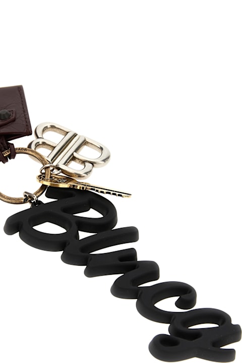 Keyrings for Women Balenciaga 'le City Charm Heart' Keyring
