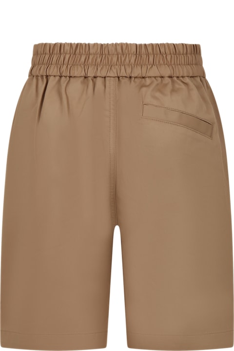 Burberry for Kids Burberry Beige Shorts For Boy With Logo