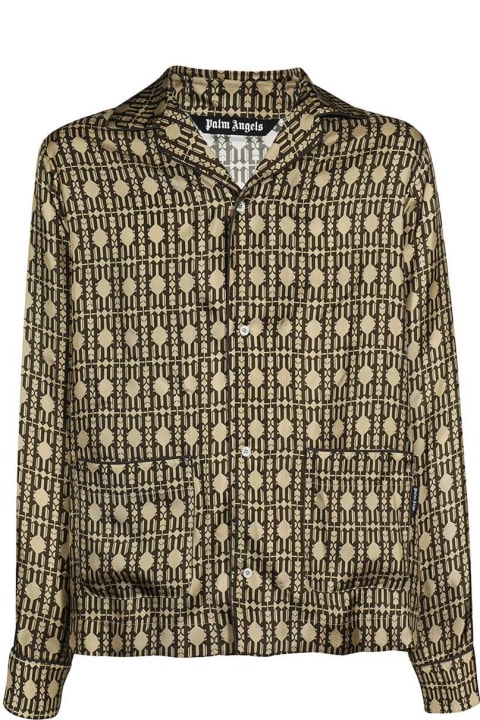 Homeware Palm Angels Printed Silk Pajama Blouse
