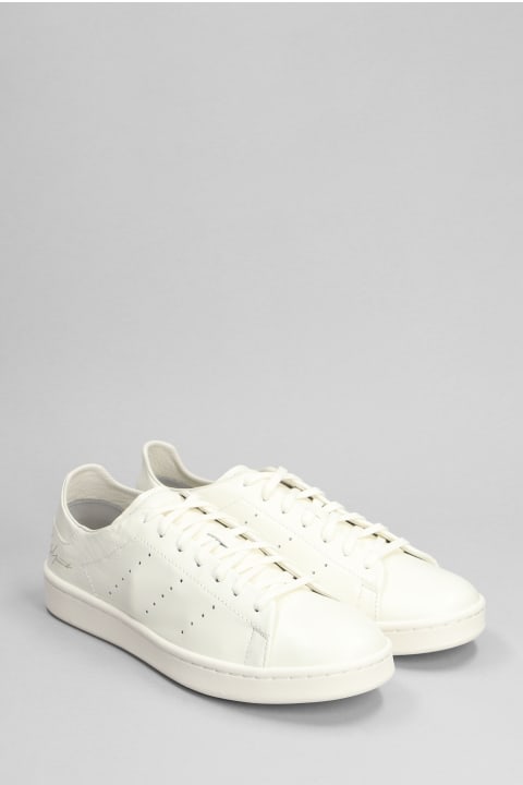 Y-3 for Men Y-3 Stan Smith Sneakers In Beige Leather