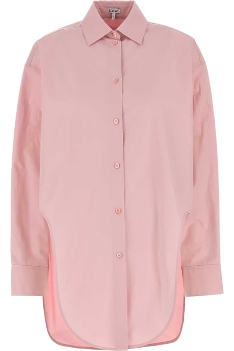 Loewe Pink Poplin Oversize Shirt | italist