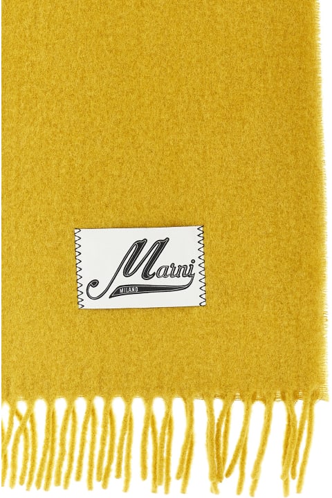 Scarves for Men Marni Logo Patch Scarf