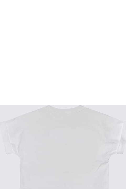 Moschino Kids Moschino White Multicolour Cotton Blend T-shirt