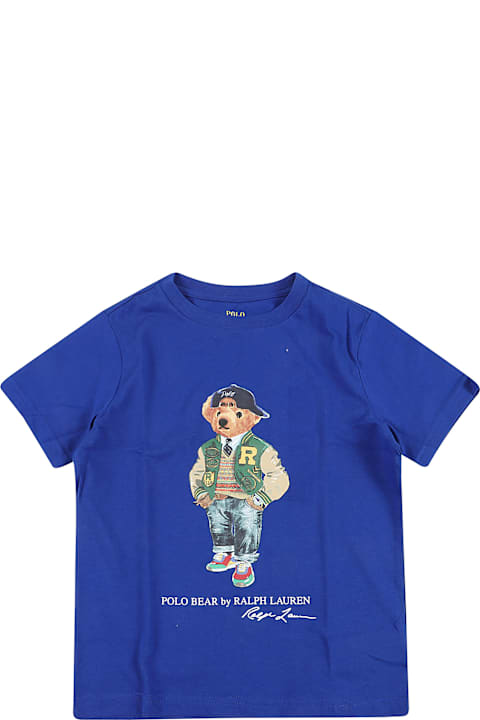 Ralph Lauren T-Shirts & Polo Shirts for Boys Ralph Lauren Ss Cn-knit Shirts-t-shirt