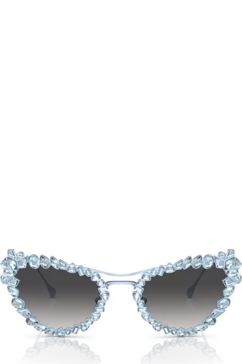 Swarovski for Men Swarovski Sk7011 Matte Light Blue Sunglasses