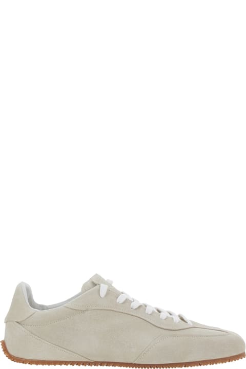 Homeware Axel Arigato 'daze Runner' Beige Sneaker With Logo On The Tongue And Grooved Sole In Suede Man