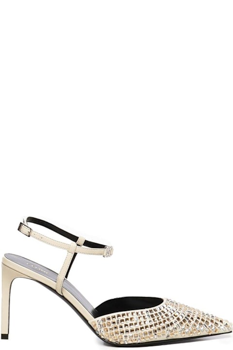 Celine for Women Celine Embellished Kitten Strap Pump