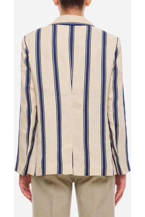 'S Max Mara Clothing for Women 'S Max Mara Milva Striped Linen Jacket